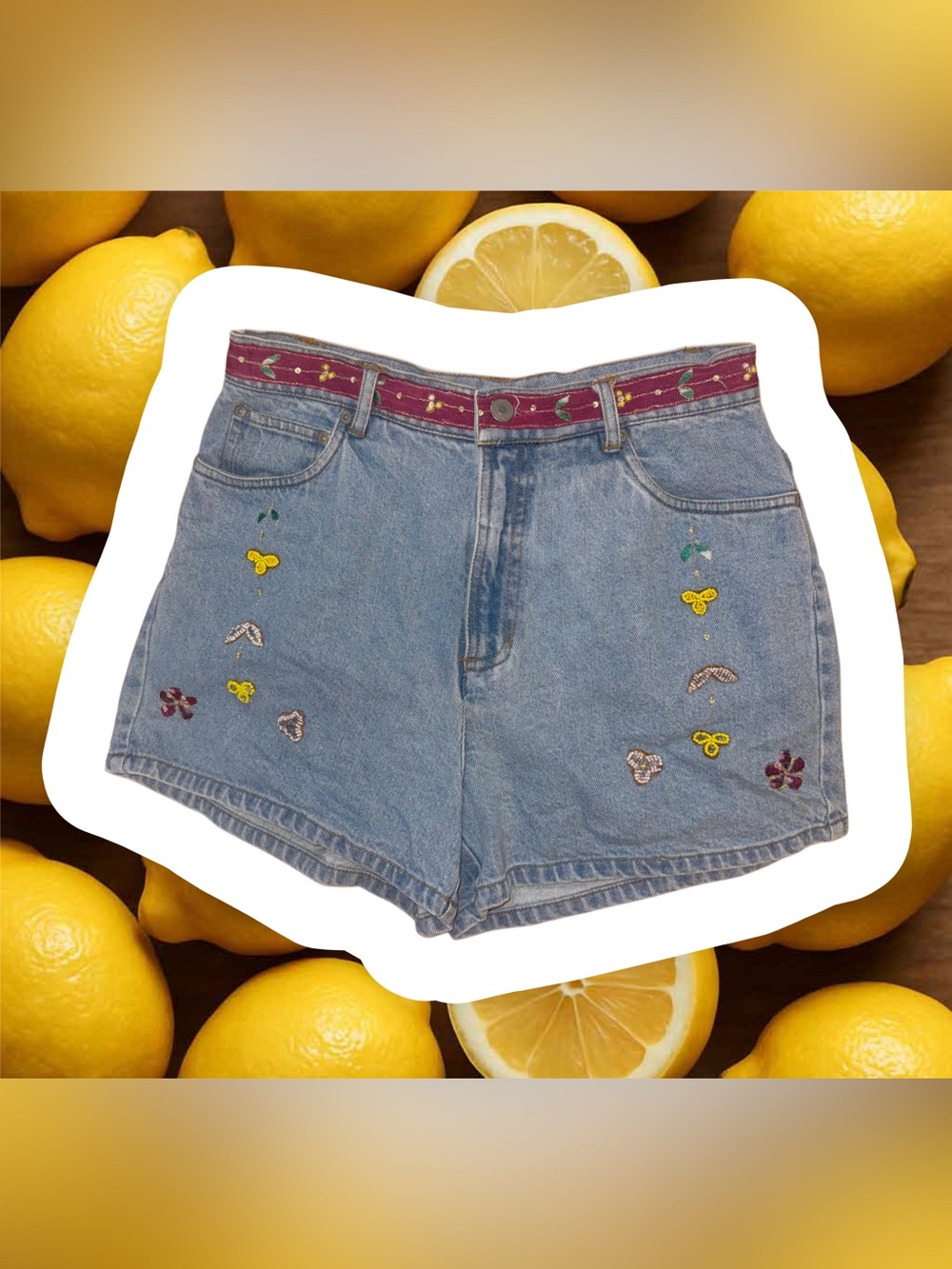 90’s Jeanology High-Rise Light Blue Denim Women’s Shorts